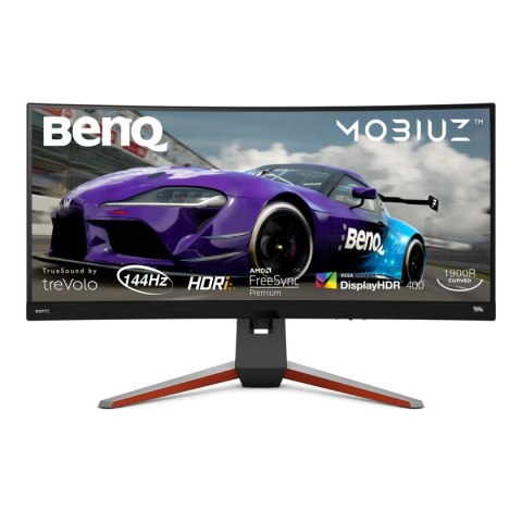 Benq Monitor EX3415R 34 ", IPS, WQHD, 3440 x 1440, 21:9, 4 ms, 400 cd/m², Metallic Grey, HDMI ports quantity 2, 144 Hz Benq Monitor EX3415R 34 ", IPS, WQHD, 3440 x 1440, 21:9, 4 ms, 400 cd/m², Metallic Grey, HDMI ports quantity 2, 144 Hz
