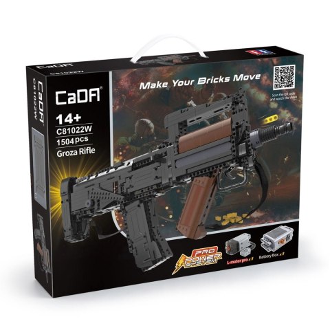 Karabin Pistolet Groza Klocki 1504 Elementów CADA 10 Pocisków Karabin Pistolet Groza Klocki 1504 Elementów CADA 10 Pocisków