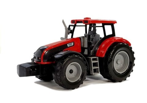Traktor z Przyczepką, Zgrabiarką i Cysterną Czerwony Traktor z Przyczepką, Zgrabiarką i Cysterną Czerwony