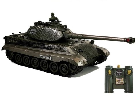 Zestaw Czołgów Bitewnych Zdalnie Sterowane R/C 1:28 Zielony i Czarny Zestaw Czołgów Bitewnych Zdalnie Sterowane R/C 1:28 Zielony i Czarny