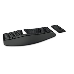 Microsoft 5KV-00005 Sculpt Ergonomic Keyboard for Business Ergonomic, Wireless, Batteries included, US, Numeric keypad, Black
