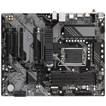 Gigabyte B760 DS3H AX 1.x M/B Rodzina procesorów Intel, Gniazdo procesora LGA1700, DDR5 DIMM, Gniazda pamięci 4, Obsługiwane int