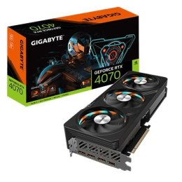 Gigabyte GV-N4070GAMING OC-12GD 1.0 NVIDIA, 12 GB, GeForce RTX 4070, GDDR6X, PCI-E 4.0, Ilość portów HDMI 1, Taktowanie pamięci