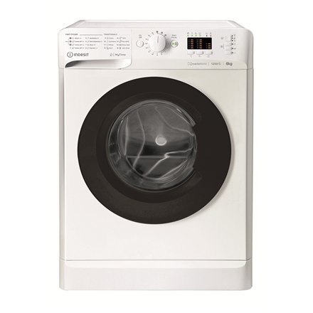 INDESIT Pralka MTWSA 61294 WK EE Klasa efektywności energetycznej C, ładowanie od przodu, pojemność prania 6 kg, 1151 obr./min,