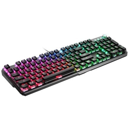 Klawiatura do gier MSI VIGOR GK71 SONIC BLUE RGB LED light, amerykańska, przewodowa, czarny, niebieskie przełączniki, klawiatura Klawiatura do gier MSI VIGOR GK71 SONIC BLUE RGB LED light, amerykańska, przewodowa, czarny, niebieskie przełączniki, klawiatura