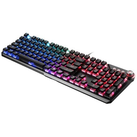 Klawiatura do gier MSI VIGOR GK71 SONIC BLUE RGB LED light, amerykańska, przewodowa, czarny, niebieskie przełączniki, klawiatura Klawiatura do gier MSI VIGOR GK71 SONIC BLUE RGB LED light, amerykańska, przewodowa, czarny, niebieskie przełączniki, klawiatura