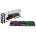 Klawiatura do gier MSI VIGOR GK71 SONIC BLUE RGB LED light, amerykańska, przewodowa, czarny, niebieskie przełączniki, klawiatura