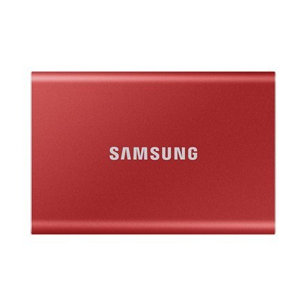 Przenośny dysk SSD Samsung T7 2000 GB, USB 3.2, czerwony Przenośny dysk SSD Samsung T7 2000 GB, USB 3.2, czerwony