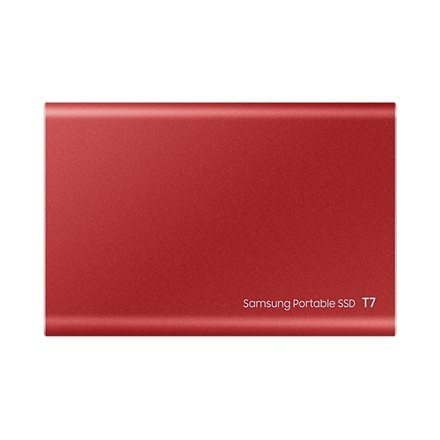 Przenośny dysk SSD Samsung T7 2000 GB, USB 3.2, czerwony Przenośny dysk SSD Samsung T7 2000 GB, USB 3.2, czerwony