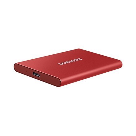 Przenośny dysk SSD Samsung T7 2000 GB, USB 3.2, czerwony Przenośny dysk SSD Samsung T7 2000 GB, USB 3.2, czerwony
