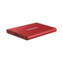 Przenośny dysk SSD Samsung T7 500 GB, USB 3.2, czerwony