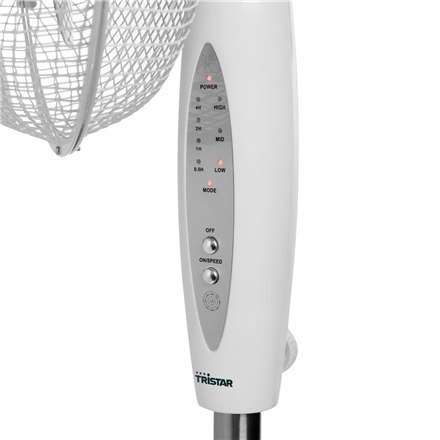 Wentylator stojący Tristar VE-5898 Średnica 40 cm, Biały, Liczba biegów 3, 45 W, Oscylacja Wentylator stojący Tristar VE-5898 Średnica 40 cm, Biały, Liczba biegów 3, 45 W, Oscylacja