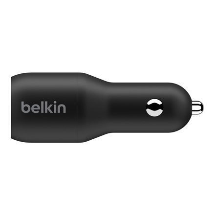 Belkin Dual USB-C Car Charger 36W BOOST CHARGE Black Belkin Dual USB-C Car Charger 36W BOOST CHARGE Black
