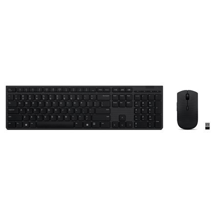 Bezprzewodowa, ładowalna klawiatura i mysz Lenovo Professional US Euro Grey Bezprzewodowa, ładowalna klawiatura i mysz Lenovo Professional US Euro Grey