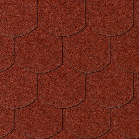 GONT KARPIÓWKA CZERWONY 1 SZT = 0,16M2, 1 OPK. = 3,85M2