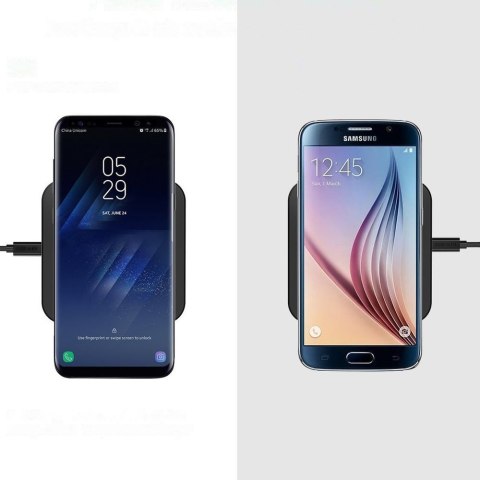 Ładowarka bezprzewodowa Qi 10W do telefonu i słuchawek czarny Ładowarka bezprzewodowa Qi 10W do telefonu i słuchawek czarny