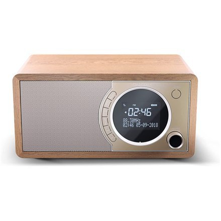 Radio cyfrowe Sharp DR-450(BR), FM/DAB/DAB+, Bluetooth 4.2, funkcja alarmu, brązowe Radio cyfrowe Sharp DR-450(BR), FM/DAB/DAB+, Bluetooth 4.2, funkcja alarmu, brązowe