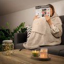 Bluzair Bluza Koc z Kapturem XXL Ciepła Jasny beż