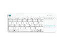 Logitech K400 Plus Klawiatura z gładzikiem, bezprzewodowa, NL, 380 g, port USB, biała
