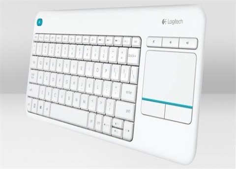 Logitech K400 Plus Klawiatura z gładzikiem, bezprzewodowa, NL, 380 g, port USB, biała Logitech K400 Plus Klawiatura z gładzikiem, bezprzewodowa, NL, 380 g, port USB, biała
