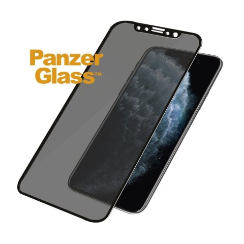 PanzerGlass P2664 Apple, iPhone X/Xs/11 Pro, szkło hartowane, czarne, przyjazne dla etui z filtrem prywatności PanzerGlass P2664 Apple, iPhone X/Xs/11 Pro, szkło hartowane, czarne, przyjazne dla etui z filtrem prywatności