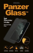 PanzerGlass P2666 Apple, iPhone Xs Max/11 Pro Max, szkło hartowane, czarne, przyjazne dla etui z filtrem prywatności
