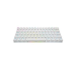 Corsair K70 PRO MINI, klawiatura gamingowa, oświetlenie LED RGB, NA, biała, Wireless/Wired, CHERRY MX Red