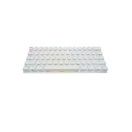 Corsair K70 PRO MINI, klawiatura gamingowa, oświetlenie LED RGB, NA, biała, Wireless/Wired, CHERRY MX Red Corsair K70 PRO MINI, klawiatura gamingowa, oświetlenie LED RGB, NA, biała, Wireless/Wired, CHERRY MX Red