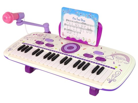 Elektryczne Pianino Keyboard Dla Dzieci Różowy Nuty USB MP3 Elektryczne Pianino Keyboard Dla Dzieci Różowy Nuty USB MP3