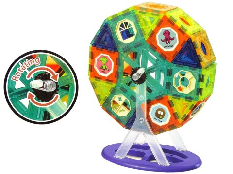 Klocki Magnetyczne Budowle 3D Diabelski Młyn Karuzela 71 Elementów Klocki Magnetyczne Budowle 3D Diabelski Młyn Karuzela 71 Elementów