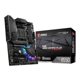 MSI MPG B550 GAMING PLUS Rodzina procesorów AMD, Gniazdo procesora AM4, DDR4, Gniazda pamięci 4, Chipset AMD B, ATX
