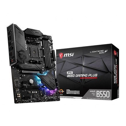 MSI MPG B550 GAMING PLUS Rodzina procesorów AMD, Gniazdo procesora AM4, DDR4, Gniazda pamięci 4, Chipset AMD B, ATX MSI MPG B550 GAMING PLUS Rodzina procesorów AMD, Gniazdo procesora AM4, DDR4, Gniazda pamięci 4, Chipset AMD B, ATX
