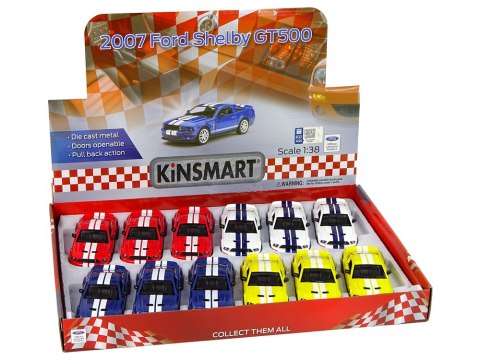 Metalowe Autko Ford Shelby GT500 2007 1:38 4 Kolory Napęd HXKT059 Metalowe Autko Ford Shelby GT500 2007 1:38 4 Kolory Napęd HXKT059