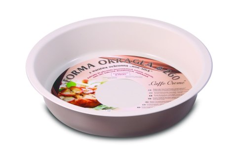 Forma blacha okrągła do pieczenia tart, guiche 26cm brązowa Forma blacha okrągła do pieczenia tart, guiche 26cm brązowa