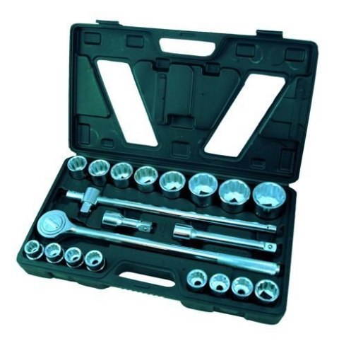 ZESTAW KLUCZY NASADOWYCH 3/4'' 12-KĄTNE, 20 EL. ZESTAW KLUCZY NASADOWYCH 3/4'' 12-KĄTNE, 20 EL.