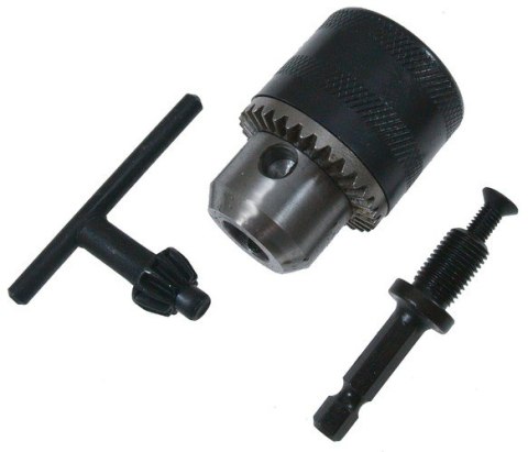Głowica do wiertarki adapter HEX + kluczyk 3/8" Głowica do wiertarki adapter HEX + kluczyk 3/8"