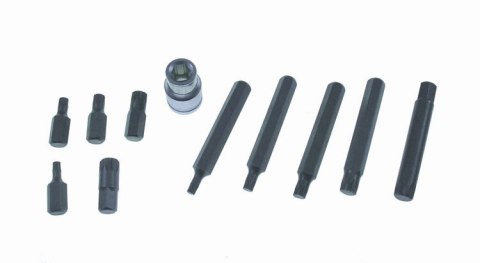 Zestaw bitów SPLINE, 12-kątnych 10 szt. + adapter Zestaw bitów SPLINE, 12-kątnych 10 szt. + adapter