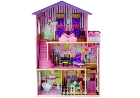 Domek Drewniany Stella Trzy Piętra Balkon Winda 126 cm Domek Drewniany Stella Trzy Piętra Balkon Winda 126 cm