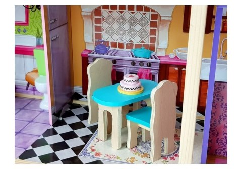 Domek Drewniany Stella Trzy Piętra Balkon Winda 126 cm Domek Drewniany Stella Trzy Piętra Balkon Winda 126 cm
