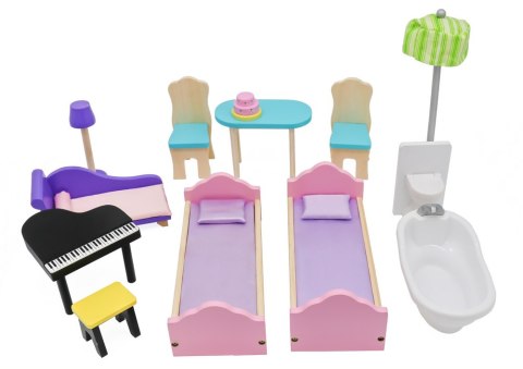 Domek Drewniany Stella Trzy Piętra Balkon Winda 126 cm Domek Drewniany Stella Trzy Piętra Balkon Winda 126 cm