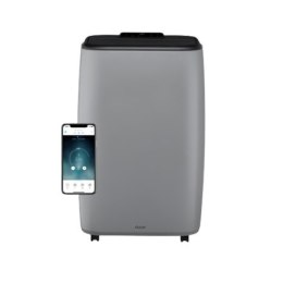 Duux Smart Mobile Airconditioner North Number of speeds 3, Heat function, Light Gray/Black, 9000 BTU/h