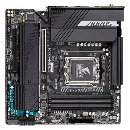 Gigabyte B650M AORUS ELITE AX 1.0 M/B Rodzina procesorów AMD, Gniazdo procesora AM5, DDR5 DIMM, Gniazda pamięci 4, Obsługiwane i Gigabyte B650M AORUS ELITE AX 1.0 M/B Rodzina procesorów AMD, Gniazdo procesora AM5, DDR5 DIMM, Gniazda pamięci 4, Obsługiwane i