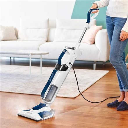 Polti Vacuum steam mop with portable steam cleaner PTEU0299 Vaporetto 3 Clean_Blue Power 1800 W, Water tank capacity 0.5 L, Whit Polti Vacuum steam mop with portable steam cleaner PTEU0299 Vaporetto 3 Clean_Blue Power 1800 W, Water tank capacity 0.5 L, Whit