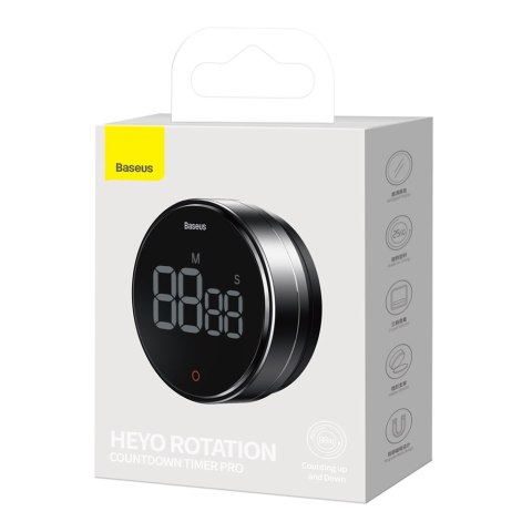 Obrotowy minutnik czasomierz elektroniczny timer Heyo Pro szary Obrotowy minutnik czasomierz elektroniczny timer Heyo Pro szary