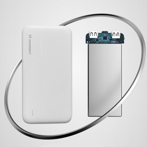Powerbank Li-Po 10000mAh 2xUSB biały Powerbank Li-Po 10000mAh 2xUSB biały