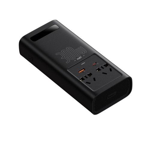 Samochodowa przetwornica napięcia prądu 12V - 220V IGBT 300W (wtyczka CN/EU) czarny Samochodowa przetwornica napięcia prądu 12V - 220V IGBT 300W (wtyczka CN/EU) czarny