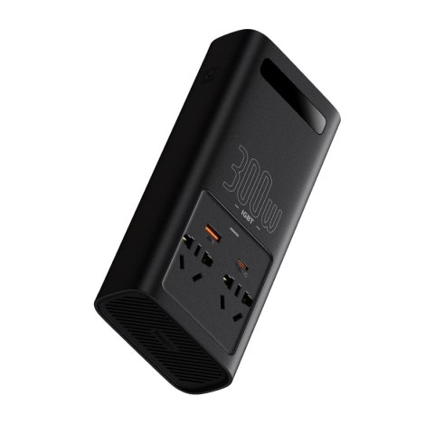 Samochodowa przetwornica napięcia prądu 12V - 220V IGBT 300W (wtyczka CN/EU) czarny Samochodowa przetwornica napięcia prądu 12V - 220V IGBT 300W (wtyczka CN/EU) czarny