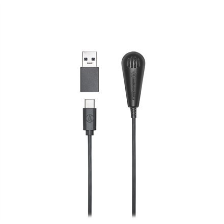 Audio Technica Omnidirectional Condenser Digital Surface Mount Microphone ATR4650-USB Black Audio Technica Omnidirectional Condenser Digital Surface Mount Microphone ATR4650-USB Black