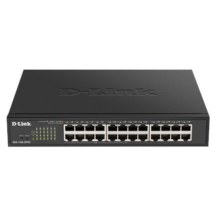 D-Link Smart Switch DGS-1100-24PV2 Zarządzany, montowany w szafie, ilość portów PoE 12, porty Ethernet LAN (RJ-45) 24