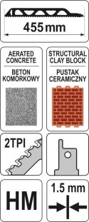 BRZESZCZOT 455MM DO CEGIEŁ I PUSTAKÓW